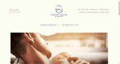 Desktop Screenshot of fertilitycenterofdallas.com